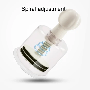 6 Sizes Nipple Sucker Breast Enlarger Pussy Clit Suction Vacuum Pump Breast Massage Clip Enhancement Vibrating Sex Adults Toys 4