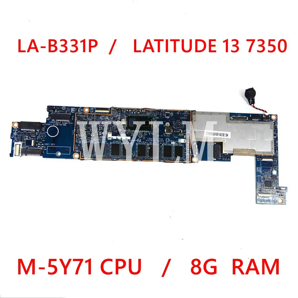 CN-0TRWNX LA-B331P For LATITUDE 13 7350 laptop motherboard with M-5Y71 CPU 8GB RAM TRWNX working perfect | Компьютеры и офис