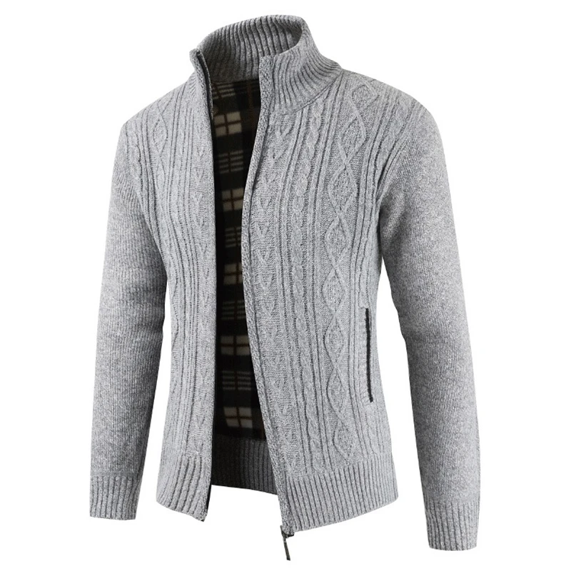 Reviews Mens Sweater New 2019 Spring Autumn Fashion Brand Casual Sweater Stand Collar Striped Slim Knit Men's Cardigan Colorful Sweater