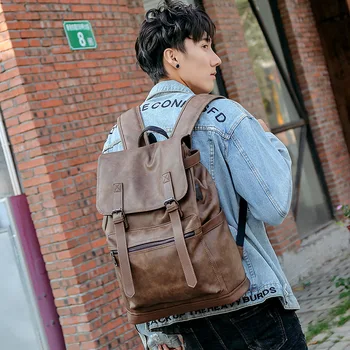 

Men's Backpack Backpack Leisure Bag 2020 New Trend Leisure USB Computer Outdoor Travel Bag Large Capacity Custom Logo Softback