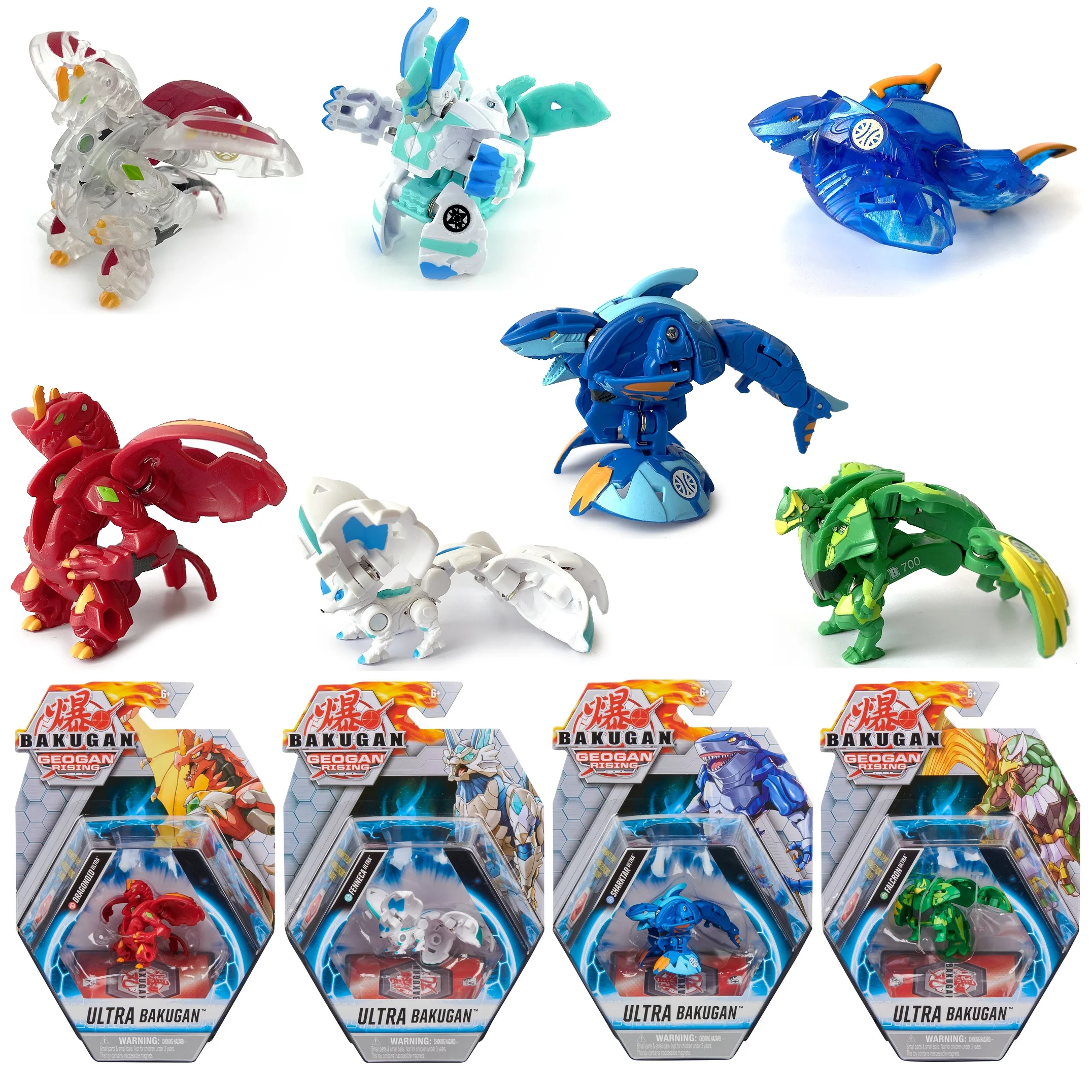 Bakugan Geogan Rising 2021 New Style Battle Toys Dragonoid Sharktar