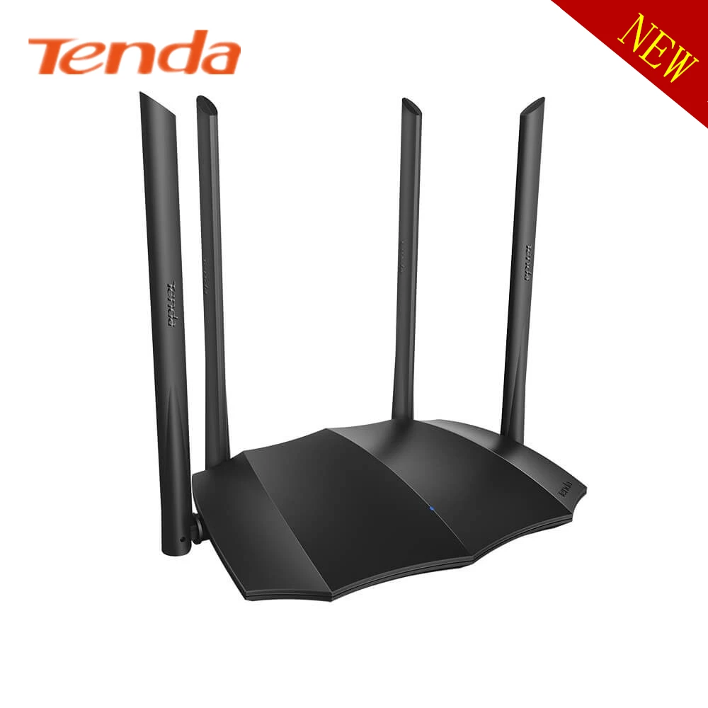 

Tenda AC8 AC1200 Wireless WiFi Router Dual band 2.4G/5G Gigabit port 802.11AC Full Gigabit port Gigabit cpu supports IPv6