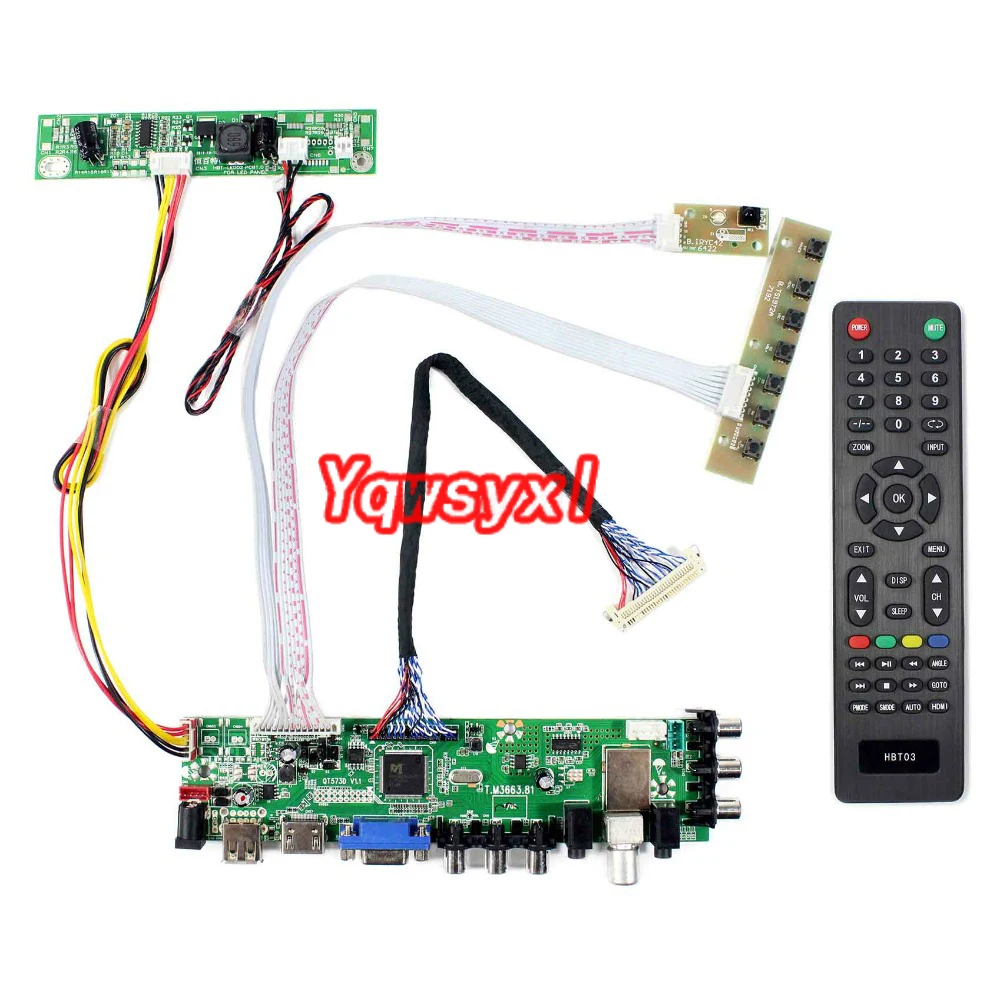 Комплект для M270HW02 m23hge LM230WF5 LM215WF3 M215HGE M215HW01 T215HVN01 цифровой сигнал DVB T плата