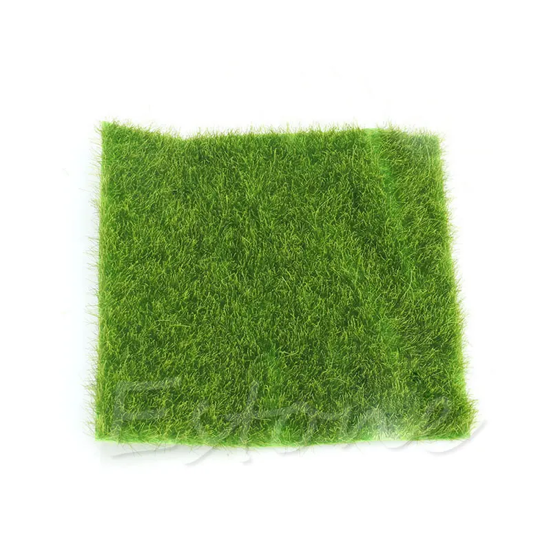 15x15cm Искусственная трава газонный мох миниатюрный горшок кукольный домик бриколаж 15x15 см 30x30 см - Цвет: 15x15cm