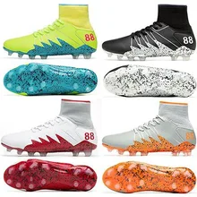 Уличные мужские футбольные бутсы для мальчиков, футбольные бутсы, детские бутсы, тренировочная спортивная обувь, Размеры 35-45, Прямая поставка