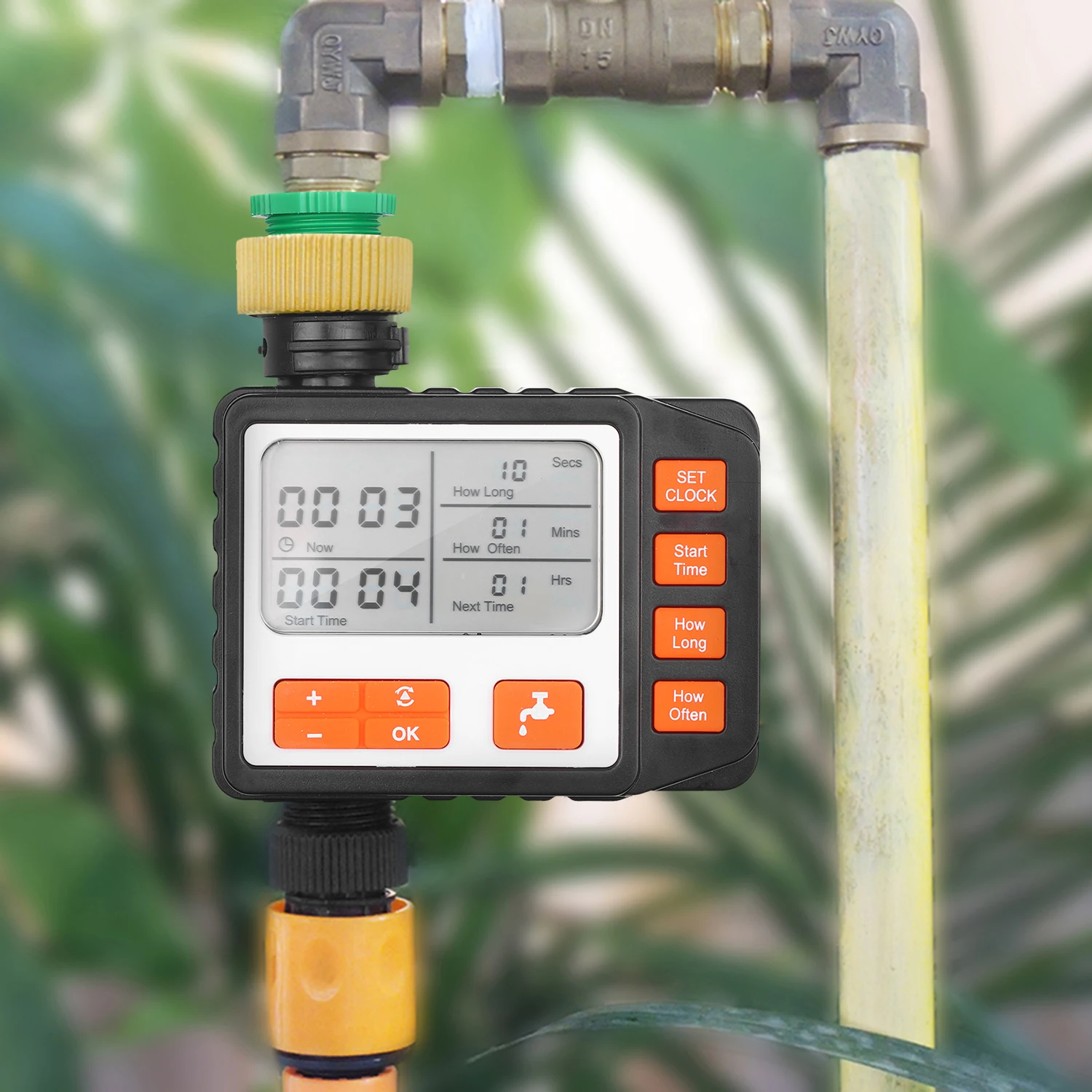 Digital Water Timer Programmable Outdoor Single Outlet Automatic On Off Water Faucet Hose Timer Irrigation System Controller