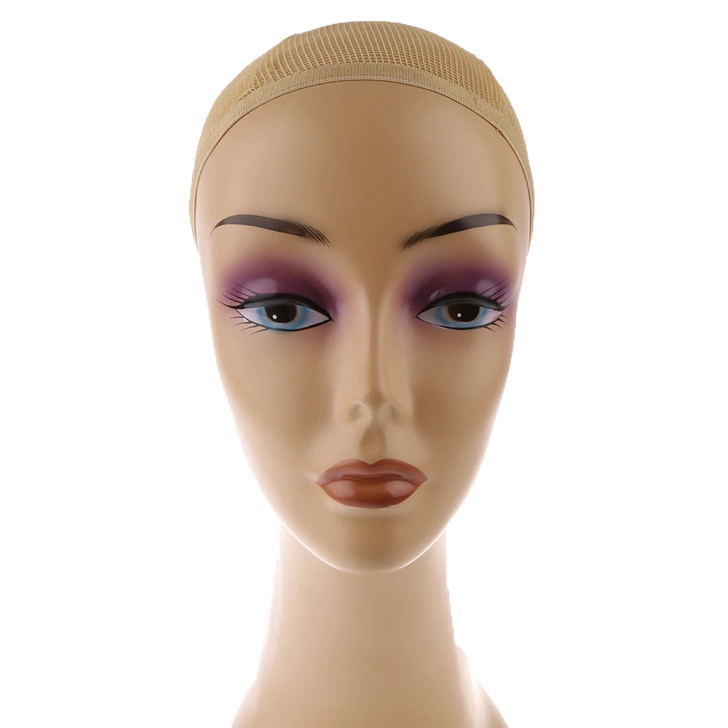 19 Inch Long Neck Female Mannequin Manikin Head Model Wig Cap Display Stand