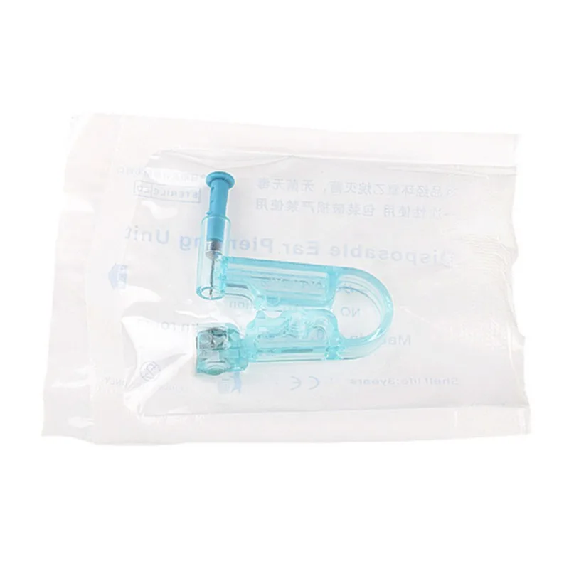 NEW 1 PCS Painless Piercer Gun Build In Steel Stud Earring Ear Piercing Tool Healthy Safety Disposable Ear Piercing Tool Kit