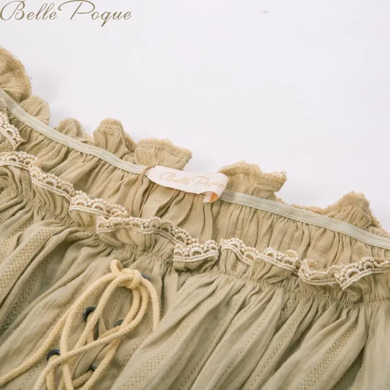 Belle Poque, женские топы, винтажная рубашка, с открытыми плечами, половина рукава, готические топы, Ретро стиль, для девушек, стимпанк, повседневная одноцветная футболка