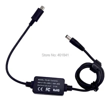 USB C PD convertor with 5.5*2.1mm connector 18W 30W work with power bank fit for coupler DR-E6 LP-E6 E18 FZ100 FW50 PW20