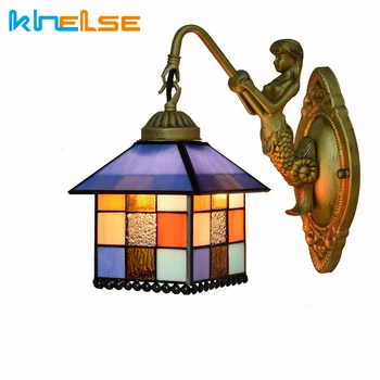 

Vintage LED Wall Lamp Living Room Hallway Cozy Creative Light Home Deco Lamp Antique Style Tiffany Baroque Retro Wall Sconce