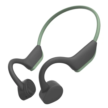 

J20 Bluetooth 5.0 Headset Bone Conduction Wireless Sports Earphone Hands Free Sports Earphone For Smartphone-Gray Grenn