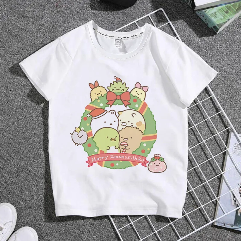 t shirt boy or girl	 Camiseta blanca con estampado de Anime Sumikko para niños, Tops de Manga de cómic de Japón, camisetas de verano para bebés pequeños, envío directo t-shirt for kid girl	 Tops & Tees