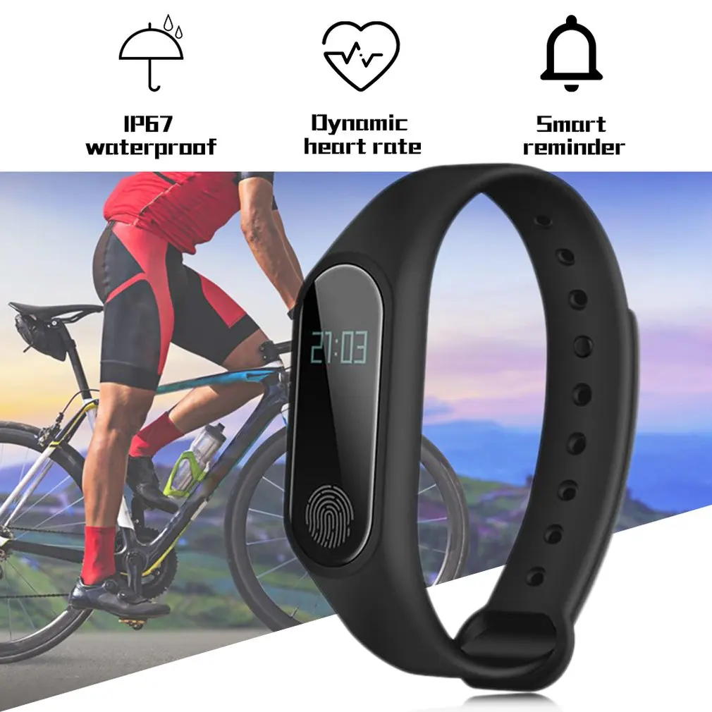 M2 смарт-браслет OLED дисплей Smartband Водонепроницаемый Фитнес-трекер умный Браслет Шагомер Bluetooth монитор сна