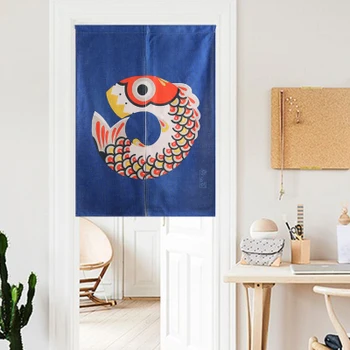 

Japanese style cloth blue door curtain cotton linen izakaya porch kitchen home children living room decoration cooking shop