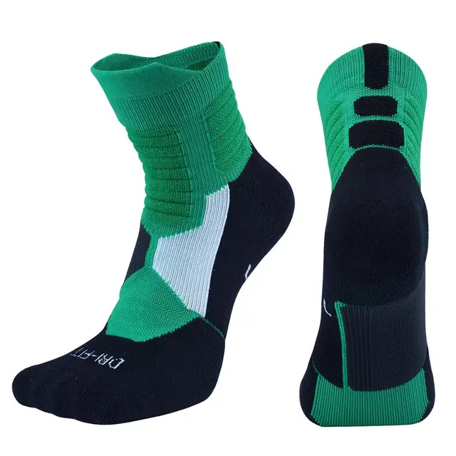 professional outdoor Sport Cycling Socks Basketball Football Soccer Running Trekking Socks Men Women green