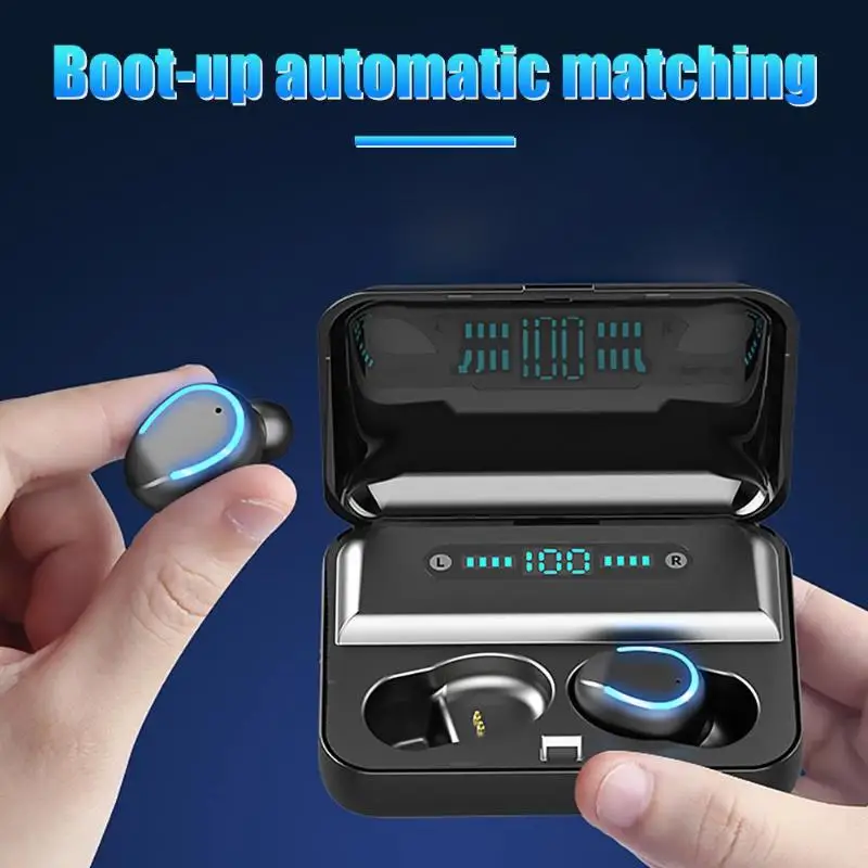 Bluetooth наушники 5 0 HD голосовые Графен бас Вибрирующая мембрана цифровой дисплей