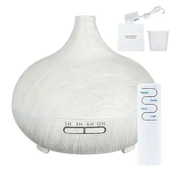 

550ML Remote Control Ultrasonic Air Humidifier Essential Oil Diffuser Aroma Lamp Aromatherapy Electric Aroma Diffuser Mist Maker