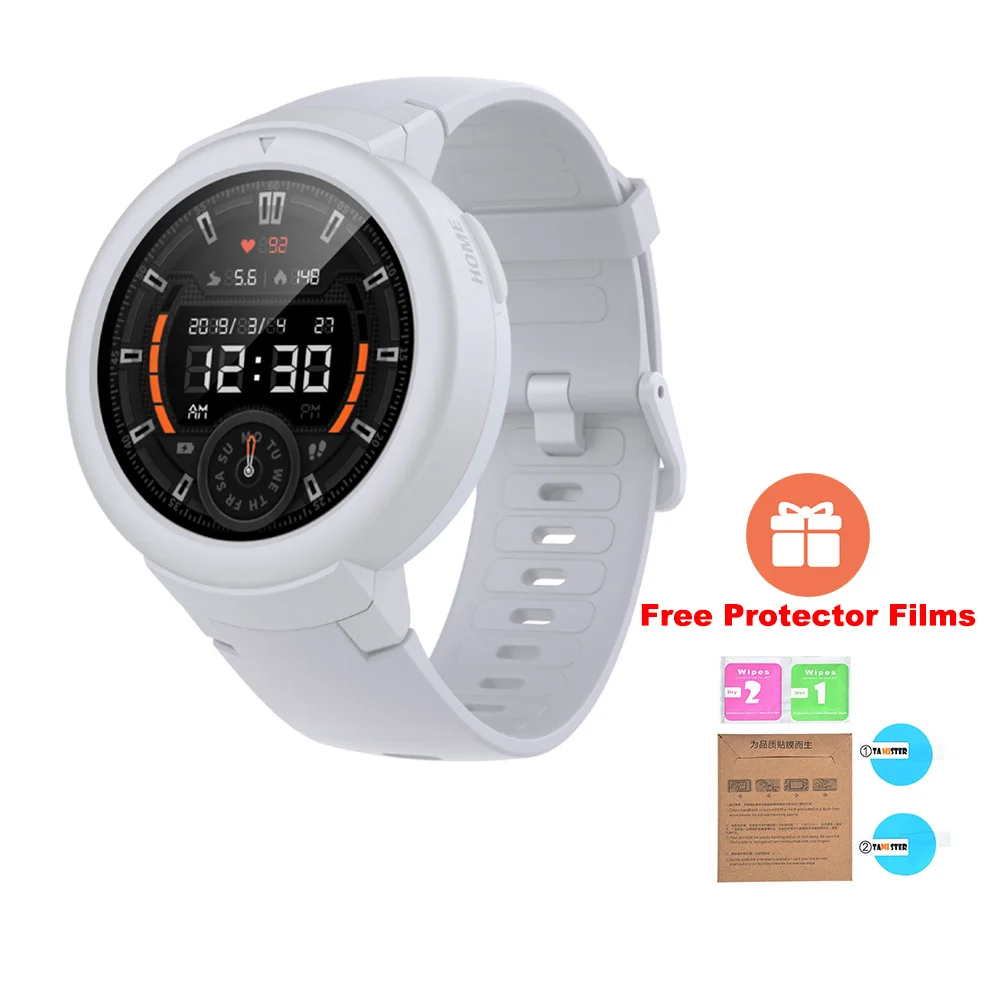 [] Huami AMAZFIT Verge Lite Смарт-часы Bip 2 gps IP68 Водонепроницаемые мульти-спортивные Смарт-часы трекер здоровья - Цвет: White