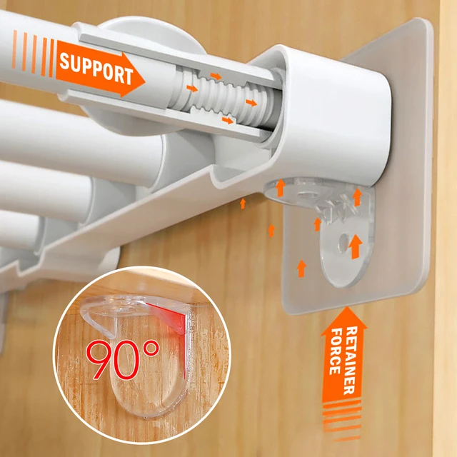 20/10/5Db Polc Tartó Ragasztócsapok Műanyag Szekrény Klipek Fali Fogas Konyhai Fürdőszobai Kiegészítőkhöz - Image 2