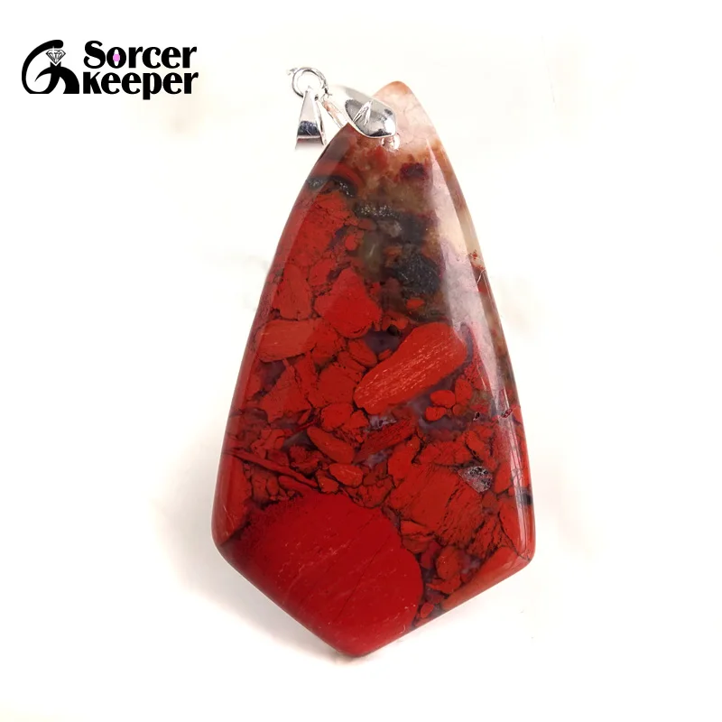 

Настоящий Природный гелиотроп, драгоценный камень, кулон, ожерелье, полированный треугольник, Агаты, ломтик, модные хрустальные бусины для изготовления ювелирных изделий, BE703