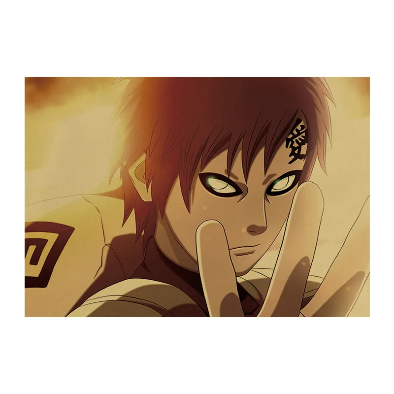 

Anime Naruto Love Gaara Kraft Poster Home Decoration Painting Wall Sticker Room Picture Painting 50.5x35cm