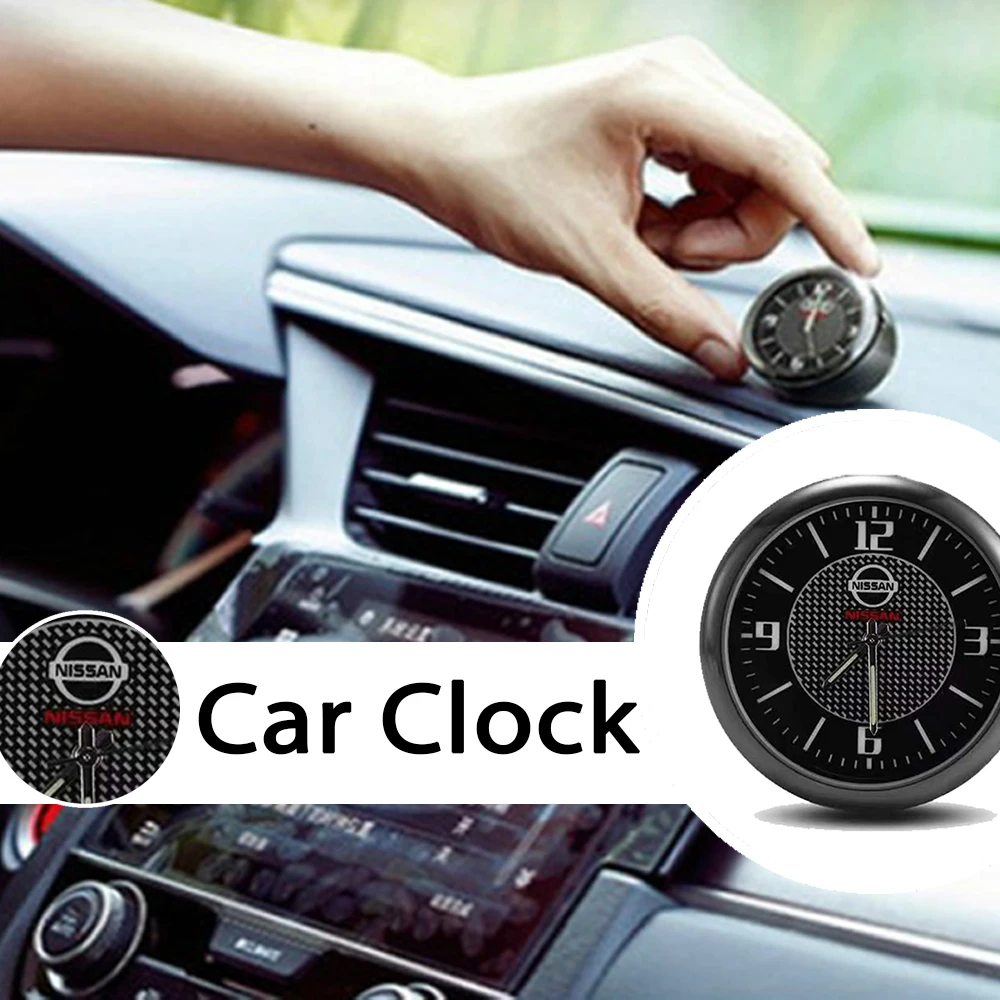 Fashion Dashboard Mini Car Ornaments Quartz Clock Car Clock For Nissan
