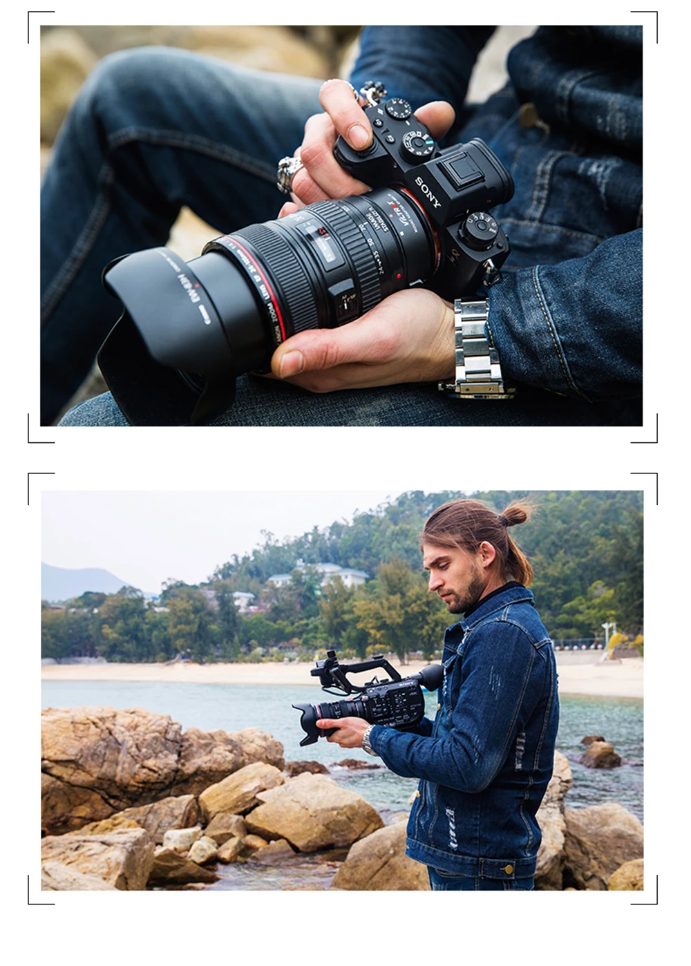 EF-NEX IV Автофокус адаптер объектива для Canon EOS EF EF-S объектив для sony E NEX полная Рамка A9 AII7 A7RII A7SII A6500 A6300