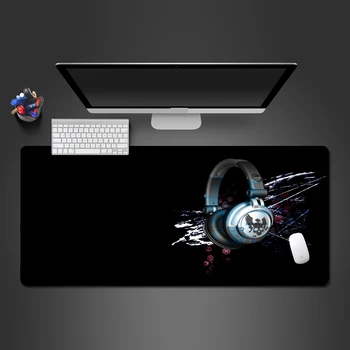

Cool Music Headphones Mouse Pad High Quality Washable Mousepad Computer Gamer Professional Gamer Big Play Pad To Gamer Gifts