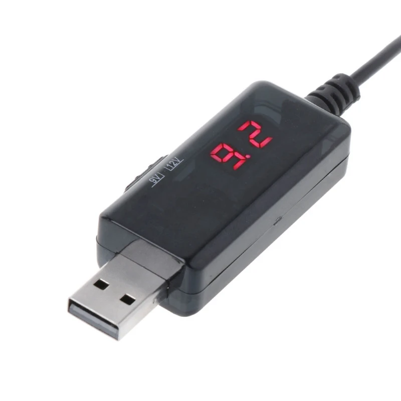 Повышающий преобразователь постоянного тока 5 В до 9 в 12 В USB повышающий адаптер питания с дисплеем