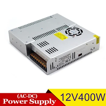 

Regulated dc Power Supply 12V 33A 400W Switch Driver Transformer AC To DC12V SMPS For LED Strip Lighting 3D Printer Monitor CCTV