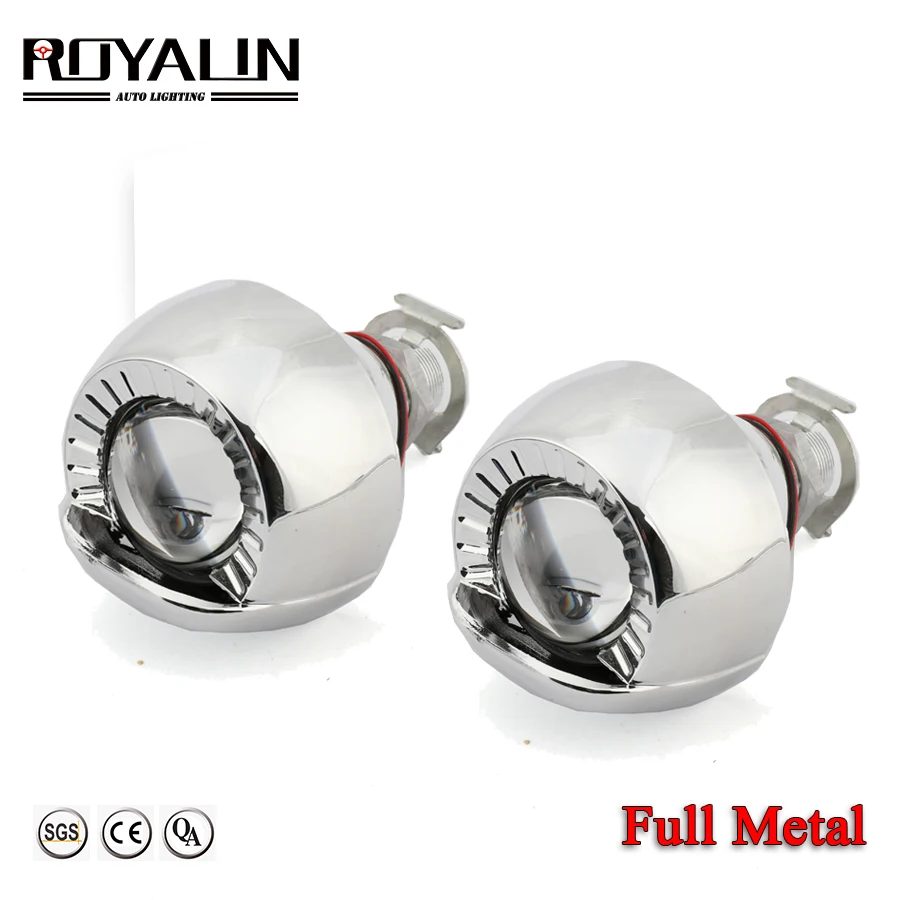 ROYALIN металлический объектив Мини 1 8 самый маленький микро HID Bi Xenon фара Объектив