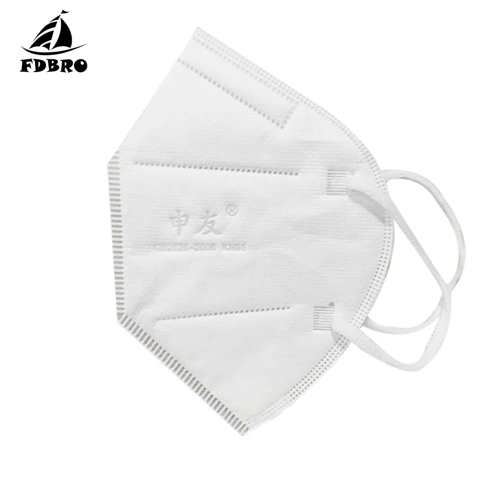 

FDBRO Dust Mask 10 Pcs KN95 Dustproof Anti-fog and Breathable Face Masks 95% Filtration N95 Masks Running Mask