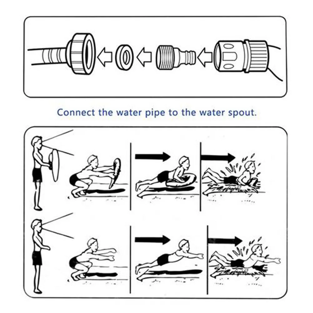 Гигантская водная горка для серфинга газон водные горки детей летний бассейн