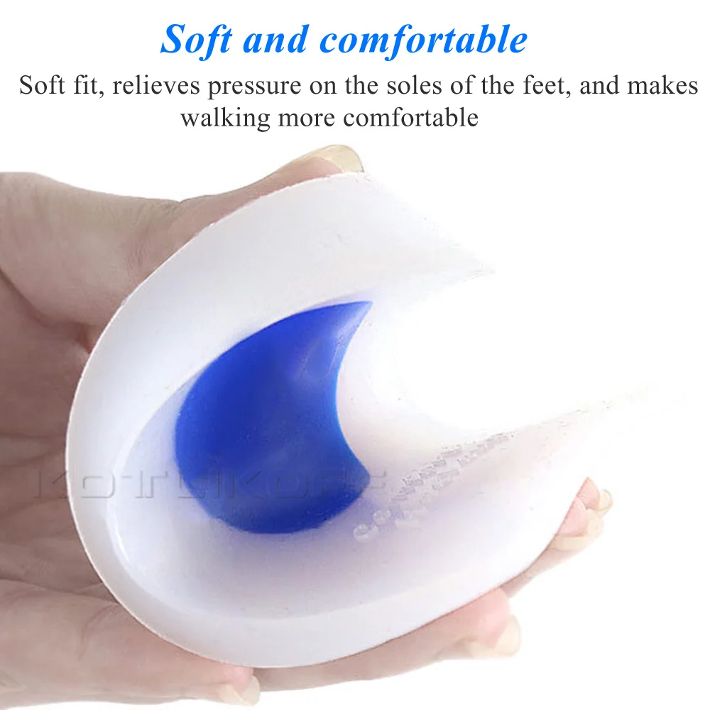 Super Soft Medical Silicone Gel Heel Pad Cushion Calcaneal Spur Heel Spur Shock Absorption Relief Foot Pain Cup Insert