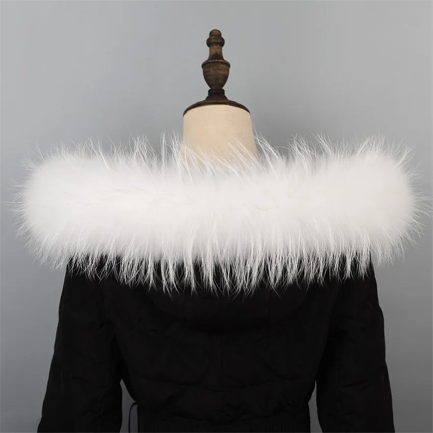 Модный зимний воротник с капюшоном из натурального меха енота, высокое качество, воротник с капюшоном из меха енота, различные цвета, можно настроить