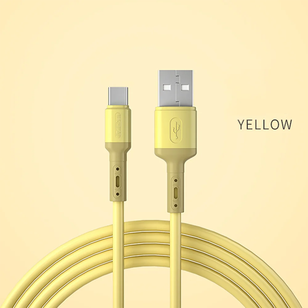 Type-C USBC Quick charge 3A Cable mobile phone color liquid soft rubber silicone data line grove cable raspberry pi cable
