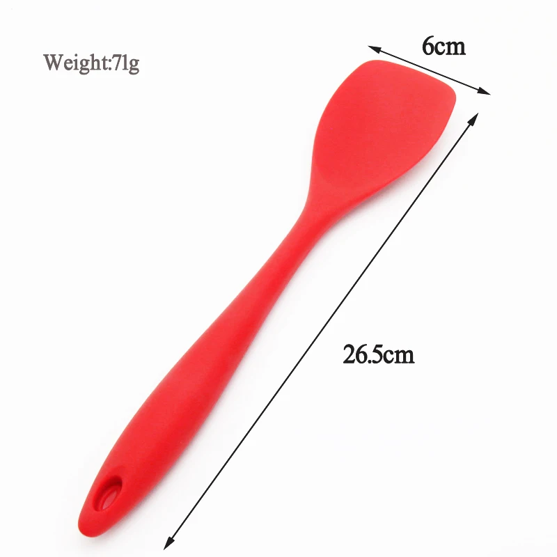 Пищевой силиконовый шпатель кухонный Тернер горшок лопата антипригарная