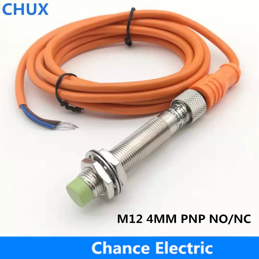 M12 Inductive Proximity sensor PNP With 180 NO/NC 4mm detect distance