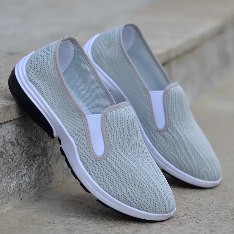 

2018 New Style Old Beijing Shoes Mesh Shoes Summer Slip-on Breathable Anti-slip Soft-Sole Driving Casual Shoes Loafers