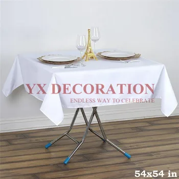 

1pcs Poly Tablecloth White for Christmas Wedding Party Table Cover Table Cloth Home Decor