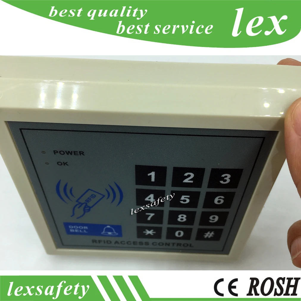 125Khz Door Access Id Password Card Entrance Guard All-In-One Machine,Keypad Integration Access Control Reader+2PcsFree Key Tags