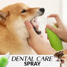 Товары для собак, стоматологический спрей для домашних животных, удаление запаха, предотвращение налета, для чистки зубов, туман для собак, кошек, освежает дыхание