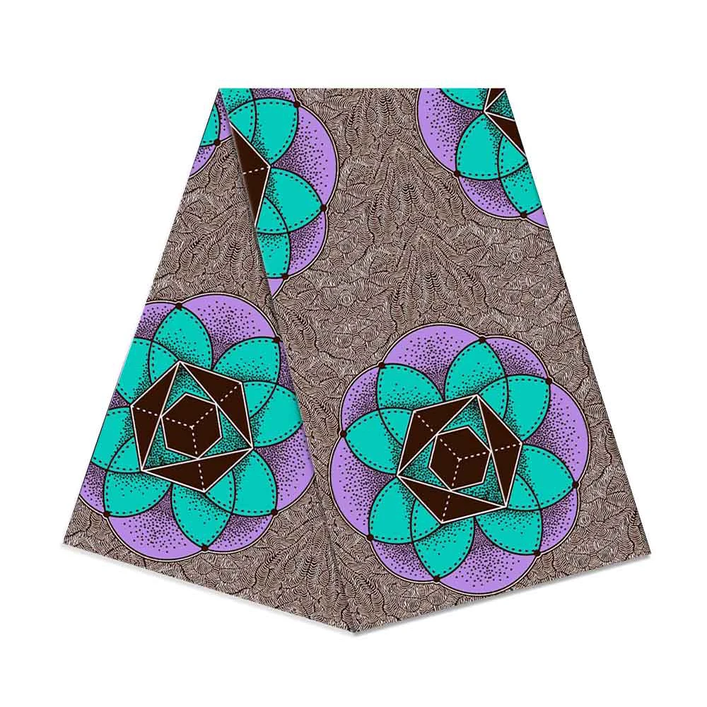 

For Hand-make Africa Style Ankara Print Fabric 100%Cotton Comfortable Breathable Material AFRICA NO.1
