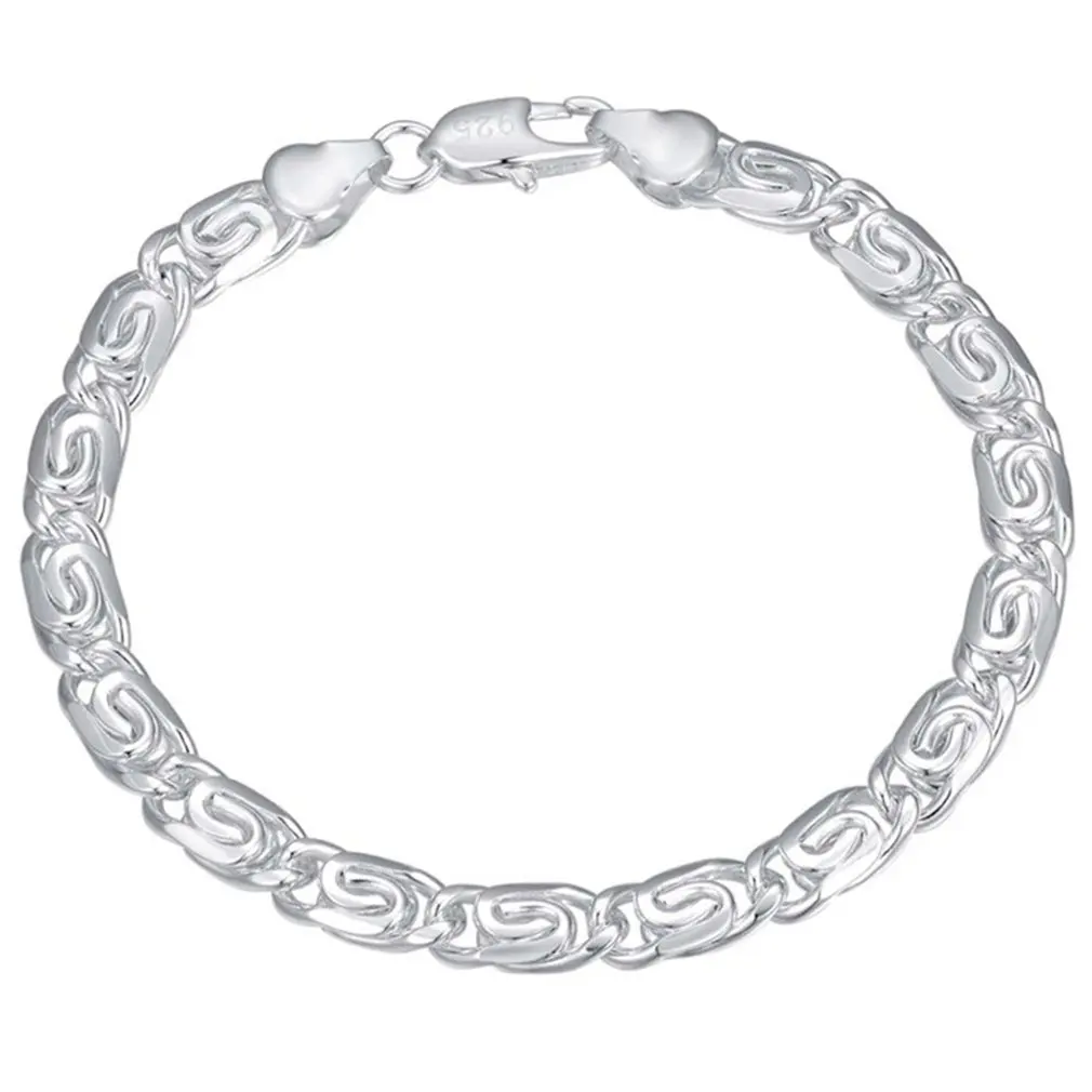 GENBOLI, мужской браслет, серебряный цвет, нержавеющая сталь, браслет, мужской аксессуар, хип-хоп, вечерние, рок, ювелирное изделие