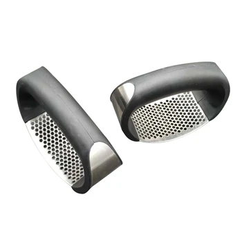 

Stainless Steel Garlic Press Metal Ginger Garlic Chopper Crusher Garlic Cutter Creative Hand Press Garlic Tools Kitchen Gadgets