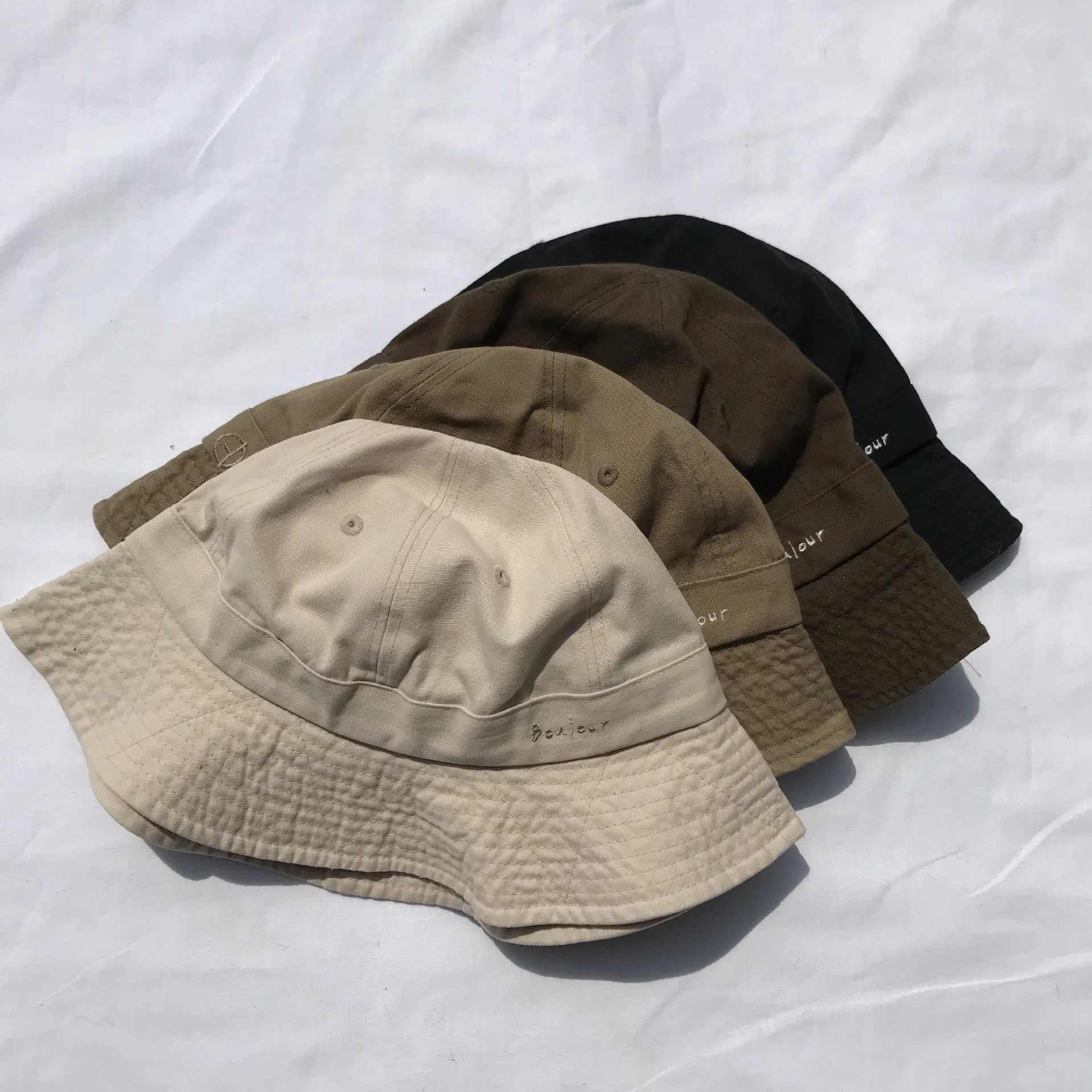 

Ni Celebrity Style Bucket Hat Women's Summer Thin Section INS Japanese-style Bucket Hat Sun Protection Hat Women's Faux Ultravio
