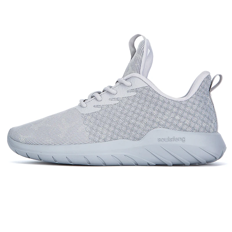 

Soulsfeng Men Sneakers Mesh Breathable Reflective Sport Shoes Male Rubber Non-slip Low Athletic Walking Running Shoes Women