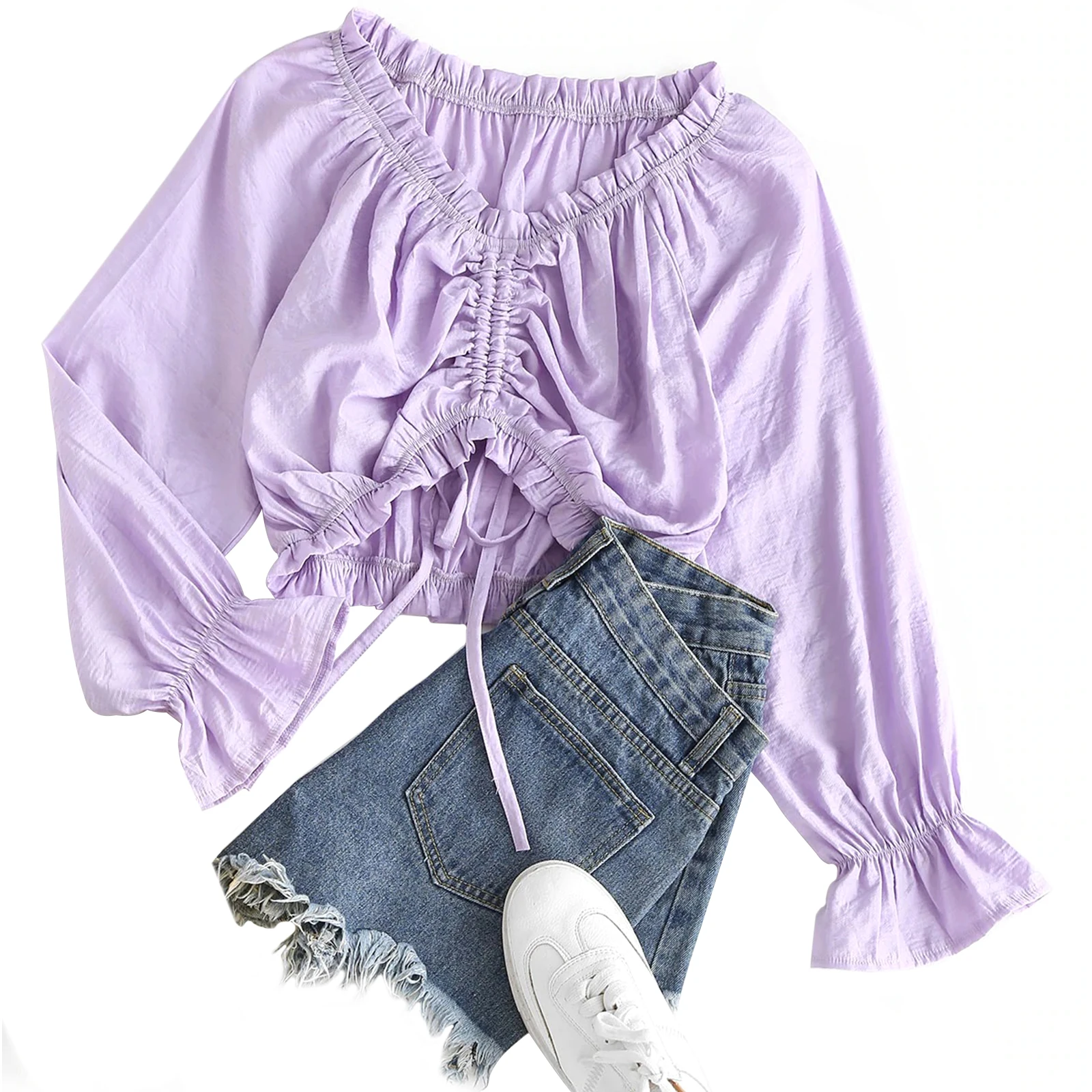 

Women's Long Sleeve Shirt Tops Fashion Casual Drawstring Tops Shopping Shopping Daily Wear Fashion Temperament Hot Sale