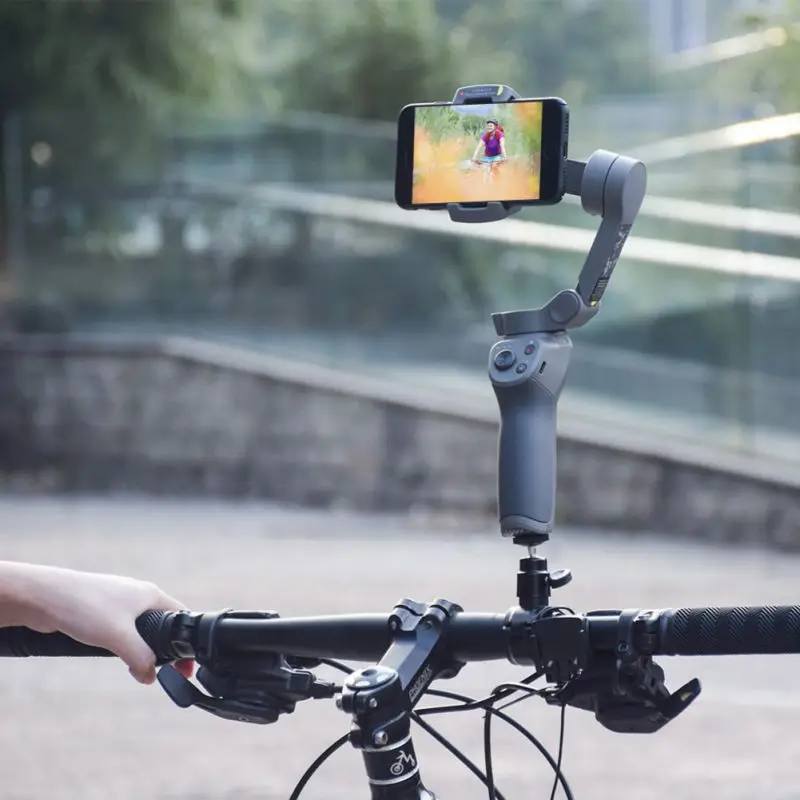 Держатель для DJI Osmo Mobile 3 Bike с фиксированным зажимом для крепления на руль велосипеда